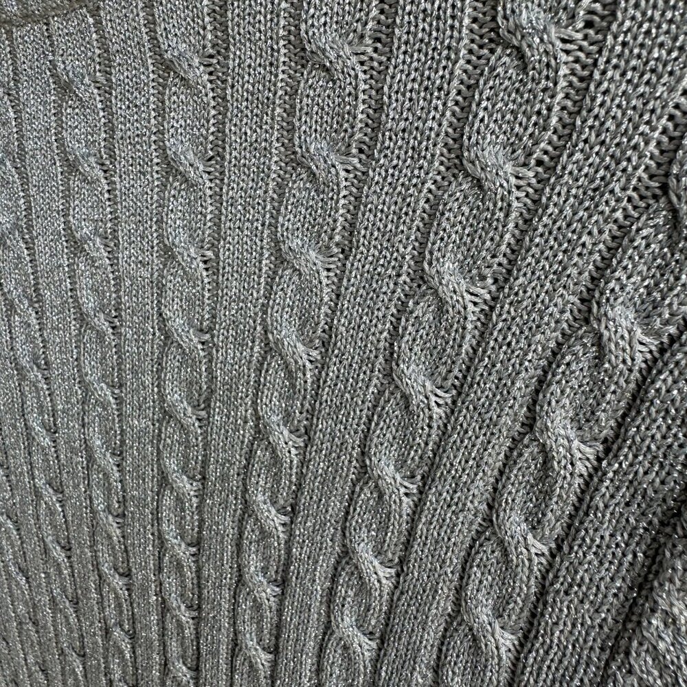 Ralph Lauren Gray V-Neck Sweater - Picture 5 of 6